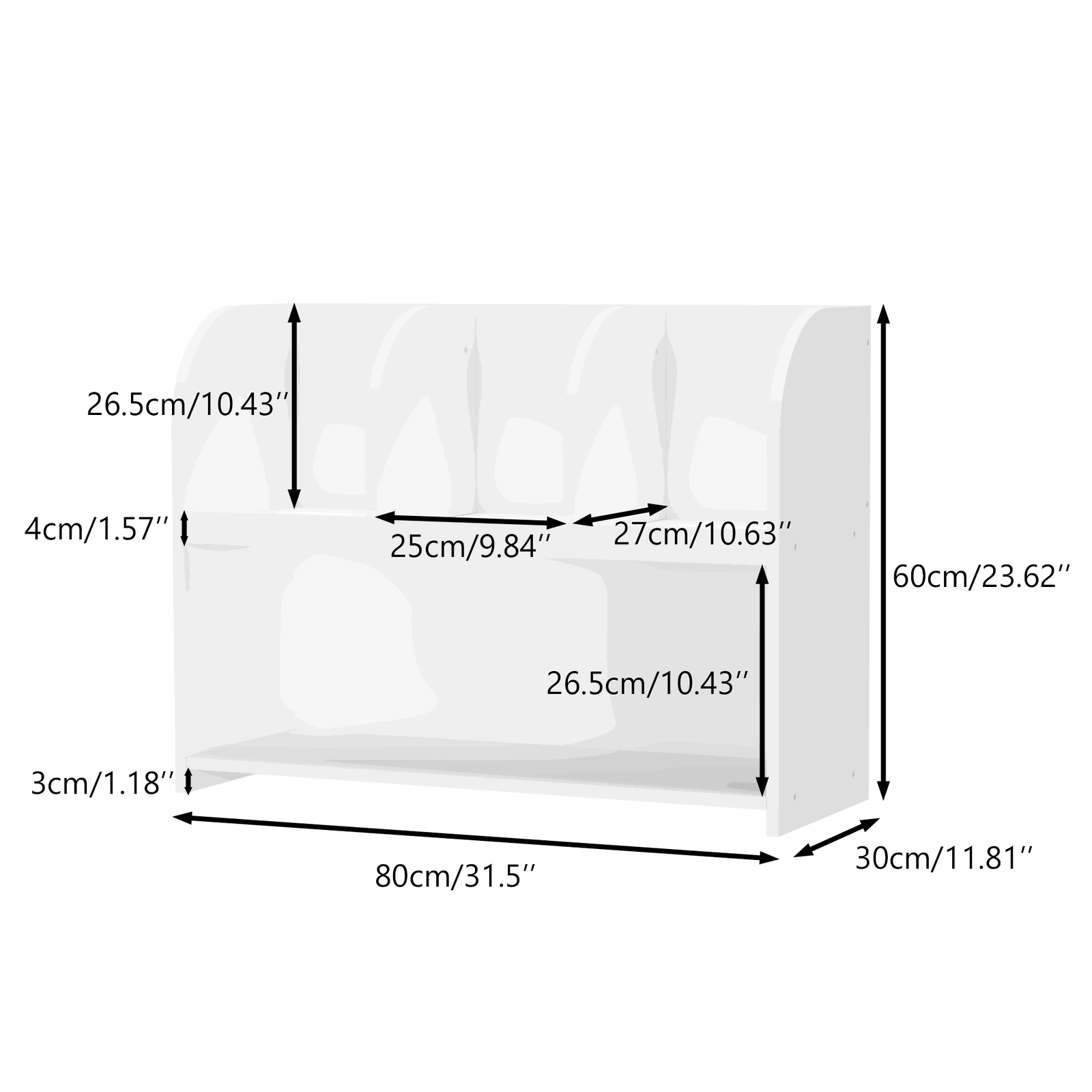 4 Compartment Storage Organizer - Giggle Tots