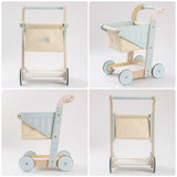 Baby Wooden Shopping Cart Toy - Giggle Tots