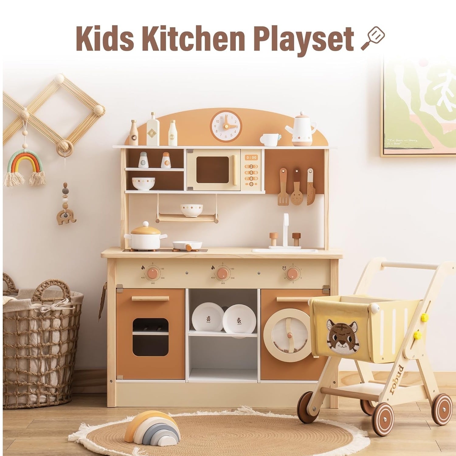 Large Kitchen Playset with Accessories - Giggle Tots