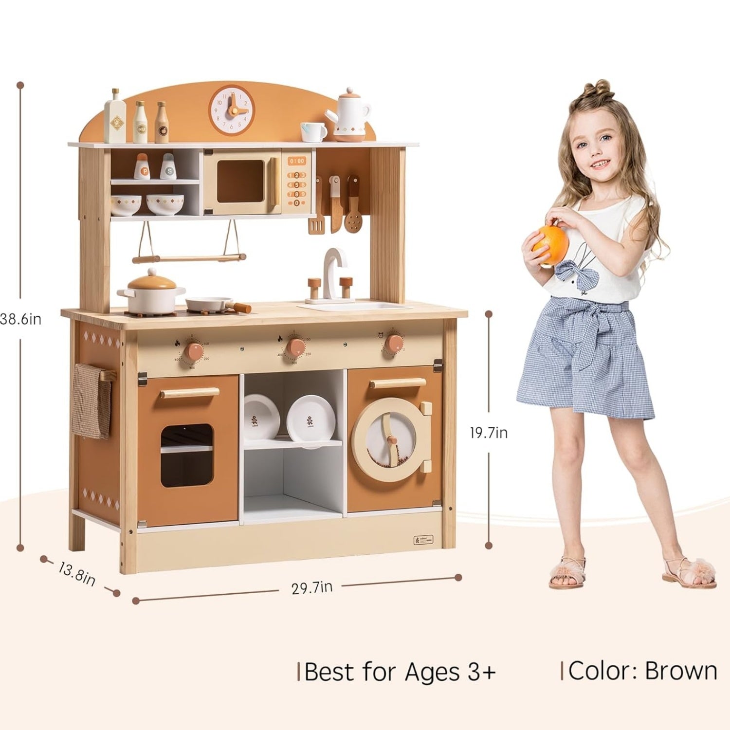 Large Kitchen Playset with Accessories - Giggle Tots