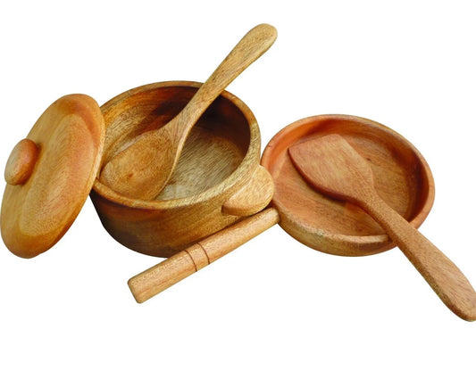 Mahogany Pot and Pan Set - Giggle Tots