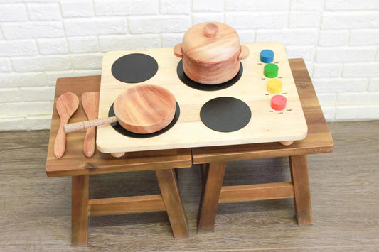 Mahogany Pot and Pan Set - Giggle Tots