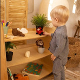 Montessori Wooden Toy Shelf - Giggle Tots