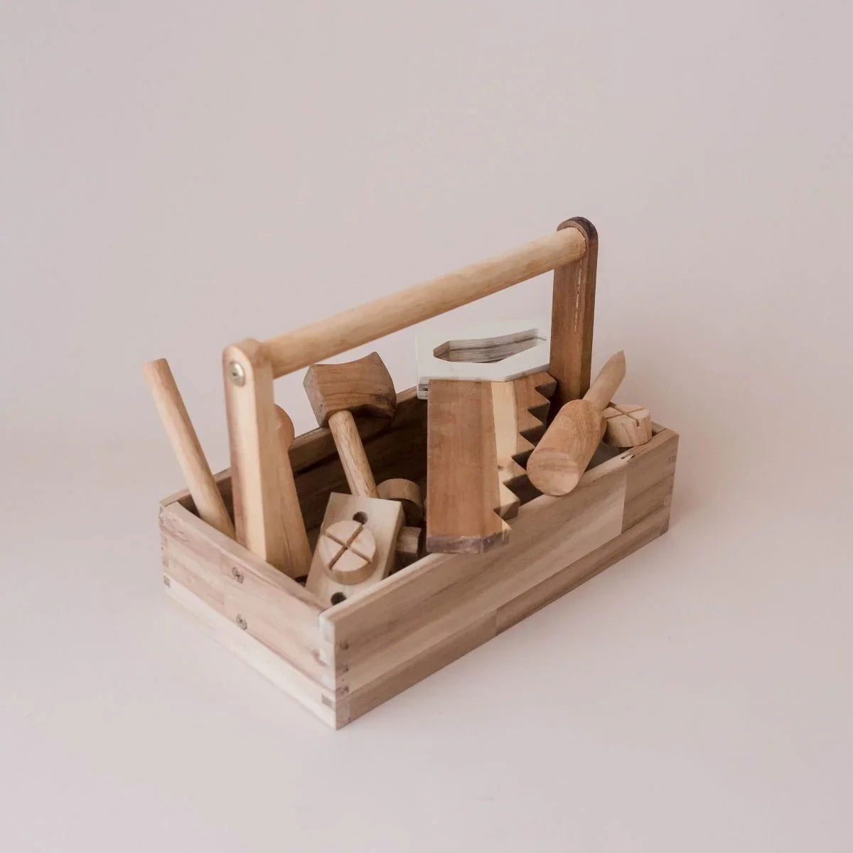 Natural Wooden Tool Set - Giggle Tots