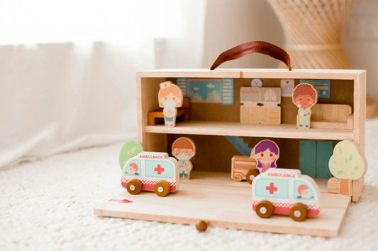 Portable Hospital Set - Giggle Tots