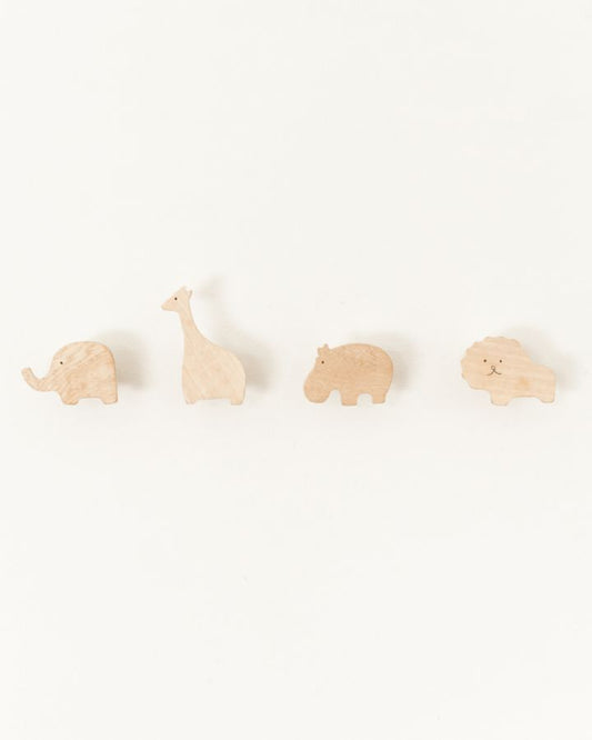 Safari Animal Wall Hooks - Giggle Tots