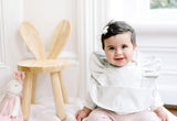 Sage Ruffle Angel Bib - Giggle Tots