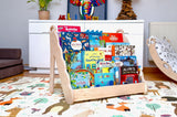 Wave Design Wooden Bookshelf - Giggle Tots