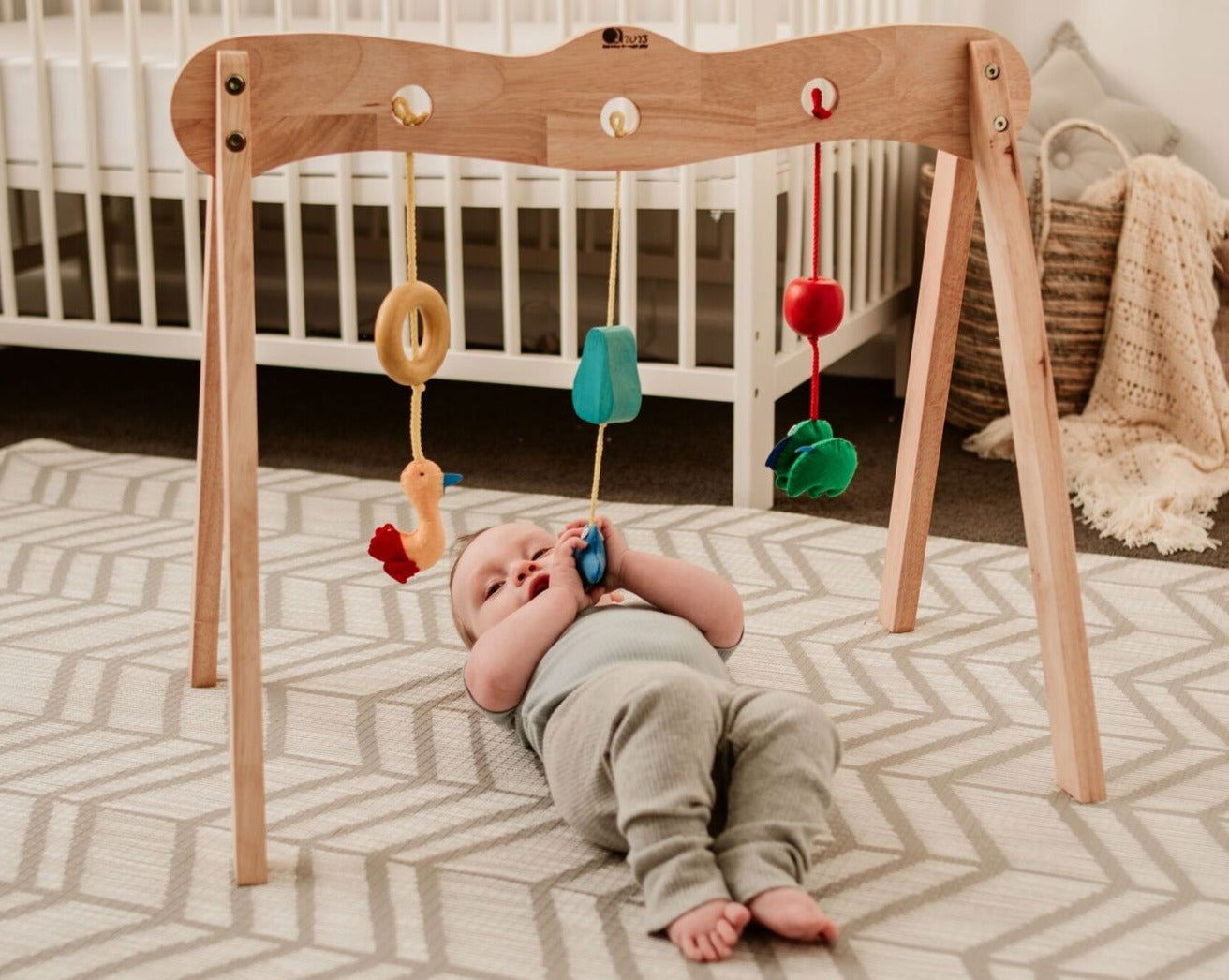 Wooden Baby Gym - Giggle Tots