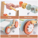 Wooden Baby Walker Push Toy - Giggle Tots