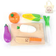 Wooden Pretend Play Food Set - Giggle Tots