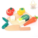 Wooden Pretend Play Food Set - Giggle Tots