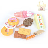 Wooden Pretend Play Food Set - Giggle Tots