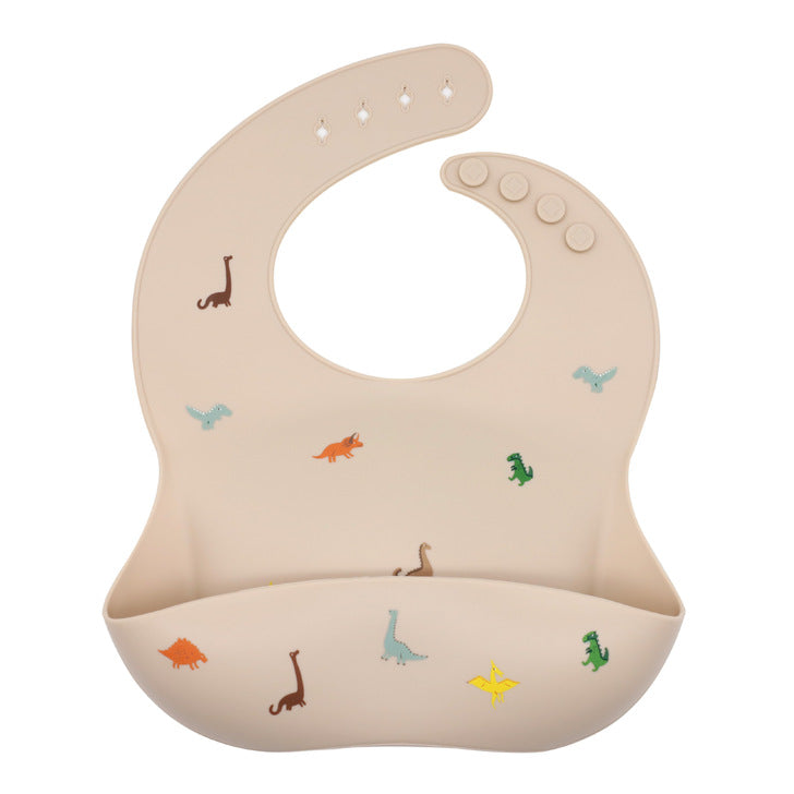 Printed Pattern Silicone Bibs